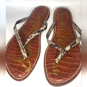 Sam Edelman Sandals with Snakeskin Straps
